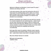 Whispers & Wonders: A Prayer Journal (Digital Download)