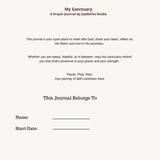 My Sanctuary Prayer Journal (A)