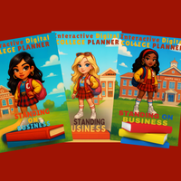 2025–2026 College Student Digital Planner | Clickable Tabs & Trackers