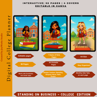 2025–2026 College Student Digital Planner | Clickable Tabs & Trackers