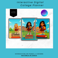 2025–2026 College Student Digital Planner | Clickable Tabs & Trackers