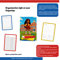 2025–2026 College Student Digital Planner | Clickable Tabs & Trackers
